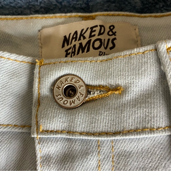 NAKED & FAMOUS Women’s Jeans High & Skinny Power Stretch Powder Blue Size 29 - Picture 5 of 11